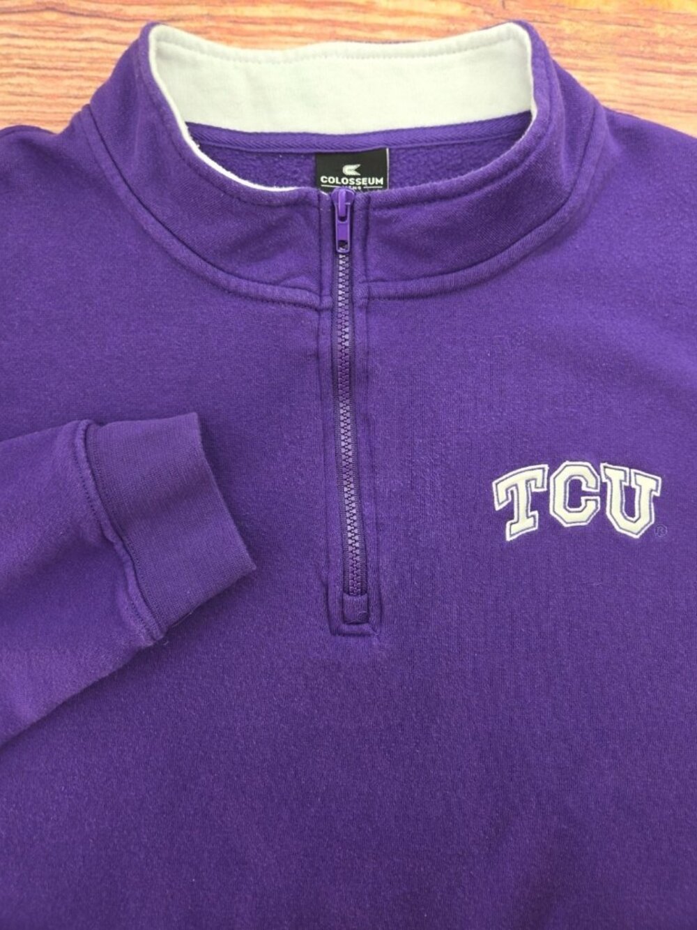 TCU Horned Frogs Colosseum Quarter-Zip Sweater 3XL